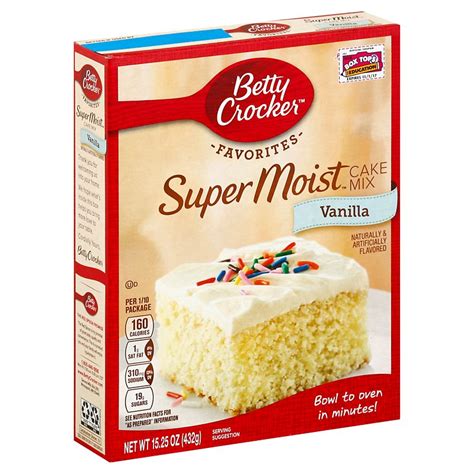 Betty Crocker Super Moist Vanilla Cake Mix - Shop Baking Ingredients at ...