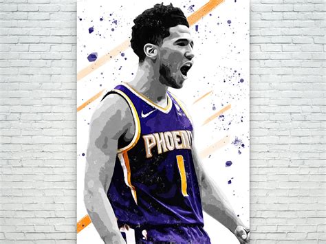 Devin Booker Poster / Sports Art Print Basketball Poster | Etsy