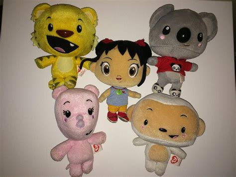 Ni Hao Kai Lan Plush Toys (Kai-lan, Rinto, Hoho, Tolee, Lulu) COMPLETE ...