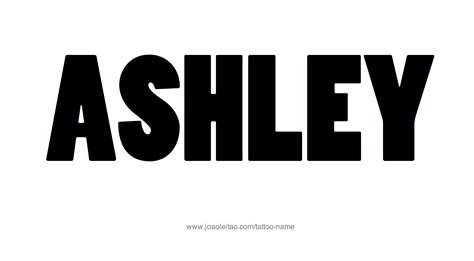 Ashley Name Tattoo Designs