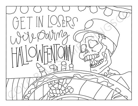 Halloweentown Movie Coloring Pages Pack of 10 Digital Download Coloring ...