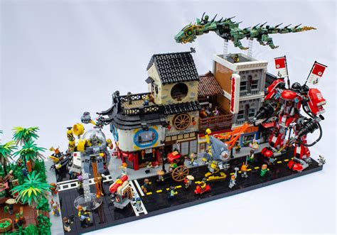 AnJ's Brick Blog: Lego Moc: Attack on Ninjago City