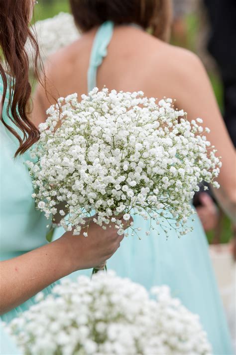 Baby's Breath Bridesmaid Bouquets