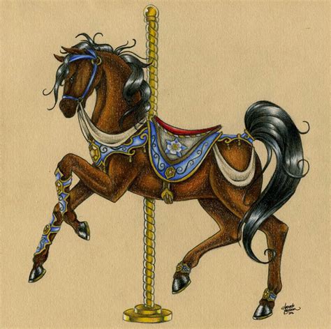 Carousel Horse-Topaz by M-Everham on deviantART | Carousel horses ...