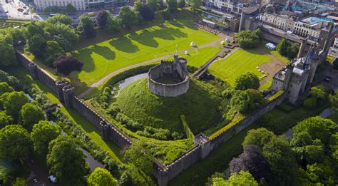 Aerial Filming in Cardiff Castle - Aerial Photography Wales - Aerial ...