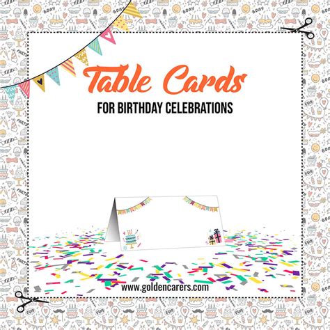 Birthday Table Cards