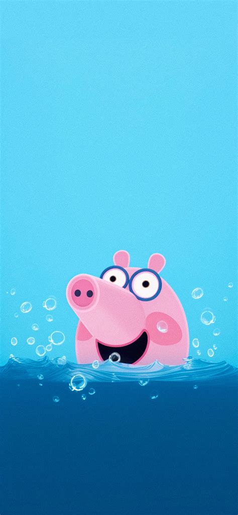 Peppa Pig Swimming Blue Wallpapers - Unlimited Cute Wallpapers