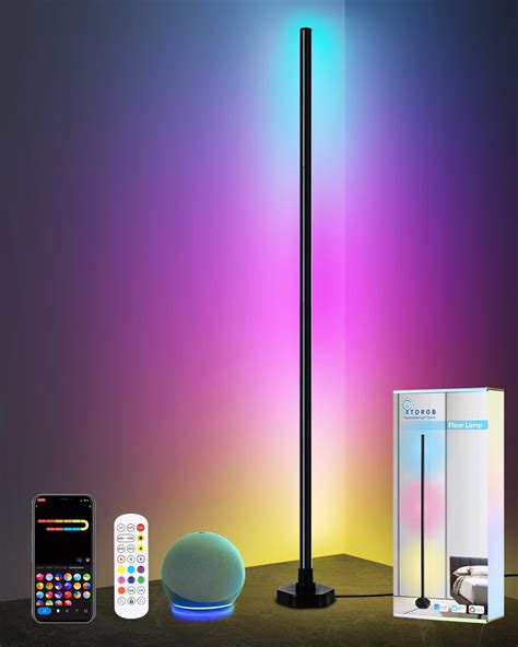 Buy Led Corner Floor Lamp - Compatible with Alexa, Corner Light with ...