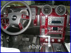 Hummer H2 H-2 H 2 Interior Burl Wood Dash Trim Kit Set 2003 2004 2005 2006 2007 | Carbon Fiber ...