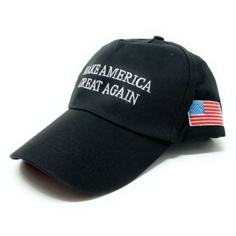 Embroidered - 'Make America Great Again' Hat (Black or Red ...