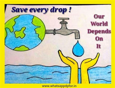 💧250+ Best Water Conservation Drawing [Save Water Drawing] Water Pollution Drawing