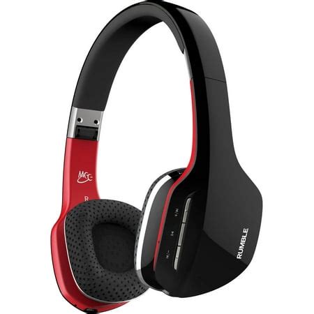 MEElectronics Air-Fi Rumble Enhanced-Bass Bluetooth Wireless Stereo Headphones with Headset ...