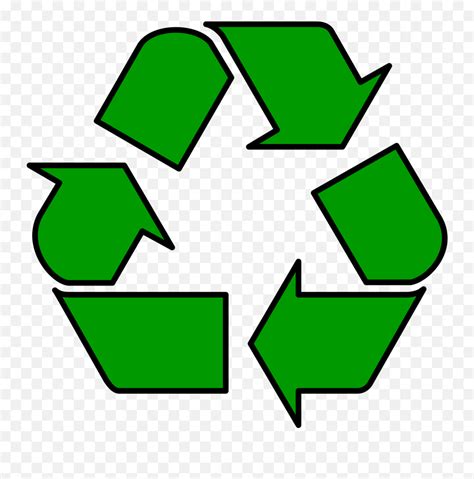 Recycling Symbol - Wikipedia Printable Recycle Symbol Emoji,Black ...