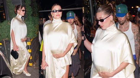 Hailey Bieber's Chic Baby-Bump Street Style Gives Us a Better Idea of ...