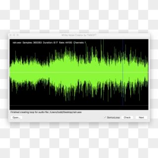 White Noise Creator App - White Noise Audio File, HD Png Download ...