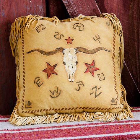 Longhorn Pillow | Patricia Wolf