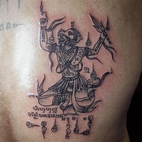 Hanuman Sak Yant Tattoo - Preservation Khmer SakYant Studio