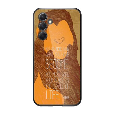 Lion King Simba Mufasa Quotes Samsung Galaxy A34 5G Case - CASESHUNTER