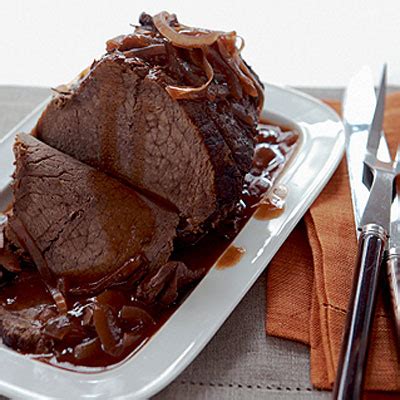 Slow Roasted Topside Beef with Porcini Mushrooms