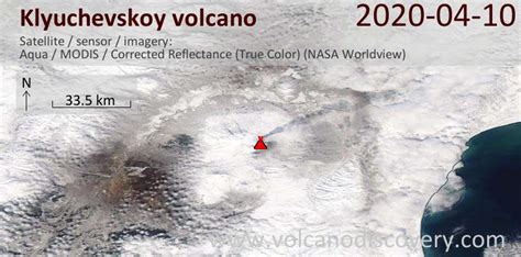 Klyuchevskoy Volcano Volcanic Ash Advisory: ERUPTION AT 20200410/0850Z FL200 EXTD E REPORTED OBS ...