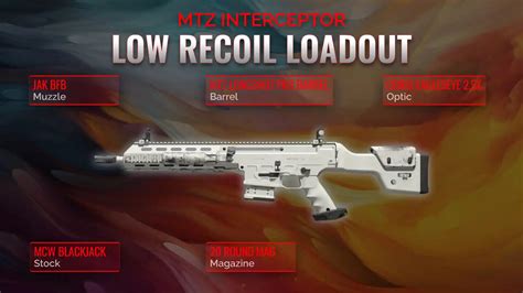 Dominate Warzone: The MTZ Interceptor Low Recoil Loadout Revealed