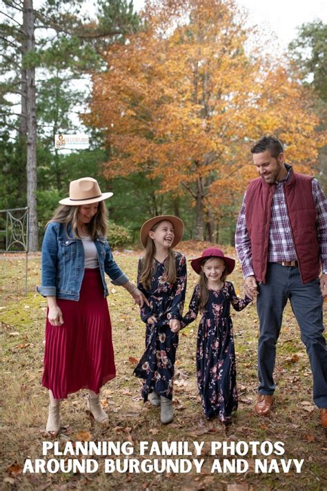 Burgundy and Navy Outfits for Family Photos | Family photo outfits ...