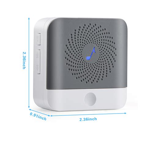 Portable Wireless Doorbell Chime Kit 500ft Range 52 Melodies Battery ...