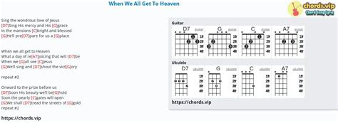 Chord: When We All Get To Heaven - Eliza Edmunds Hewitt,Emily Divine Wilson - tab, song lyric ...