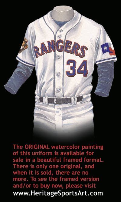 Texas Rangers Uniform and Team History | Heritage Uniforms and Jerseys ...