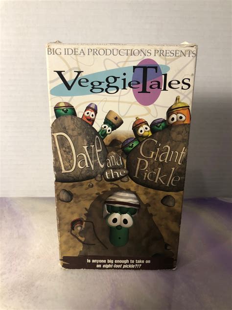 Vintage Veggietales Dave and the Giant Pickle VHS Cassette | Etsy Canada