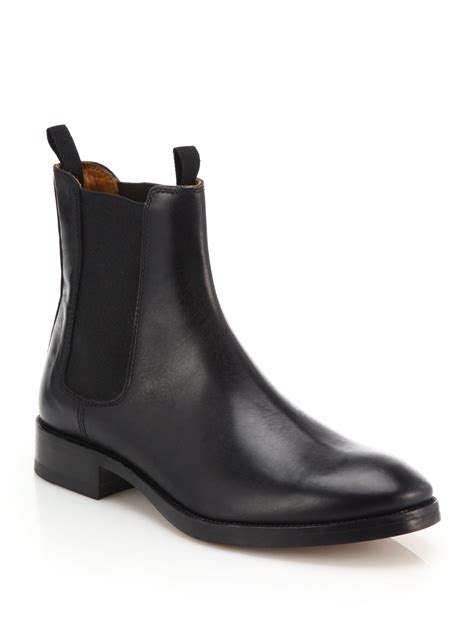 Lyst - Acne Studios Bess Classic Leather Chelsea Boots in Black