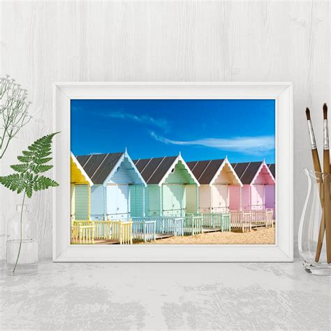 Beach House Beach Huts Beach Beach Decor Wall Art Wall - Etsy