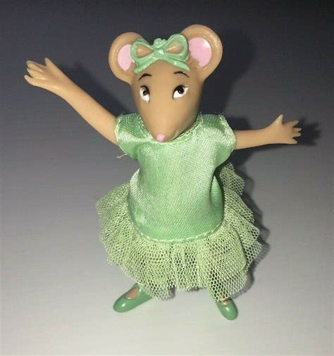 Angelina Ballerina Mouse 3"Doll Action Figure Cloth Dress H. Craig Ltd Holabird | Angelina ...