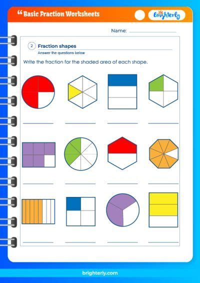 FREE Printable Basic Fractions Worksheets [PDFs] Brighterly