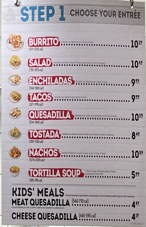 Cafe Rio menu – SLC menu