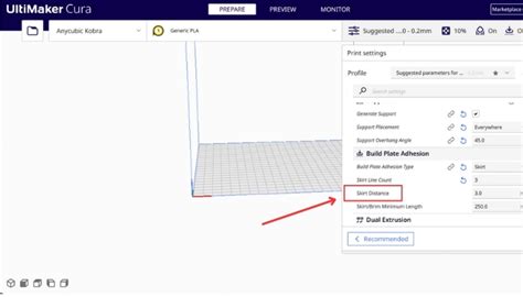 Skirt in Build Plate Adhesion Explained With Example | Abhi 3D