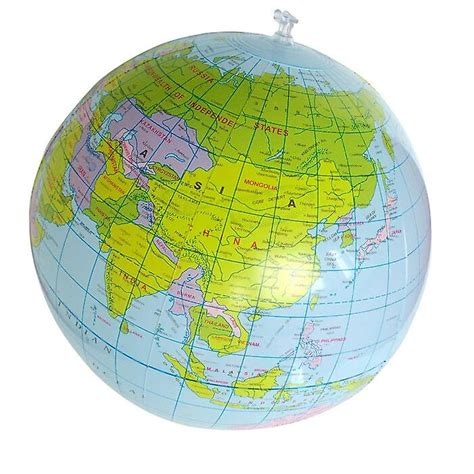 40Cm inflatable blow up world globe earth map ball educational planet ...