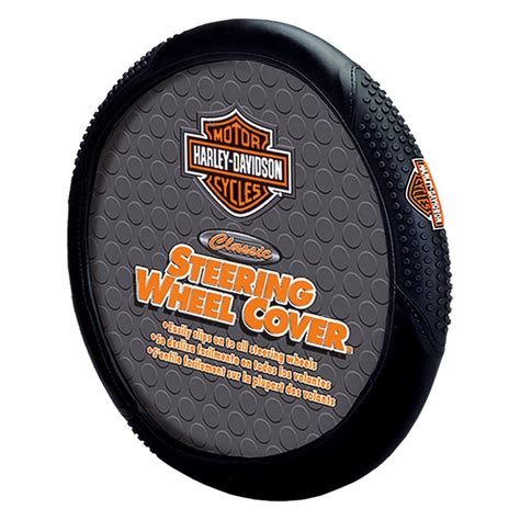 Plasticolor® 006340 - Steering Wheel Cover with Harley-Davidson Logo