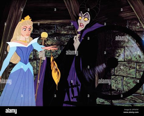 Sleeping Beauty Princess Aurora & Maleficent Stock Photo - Alamy