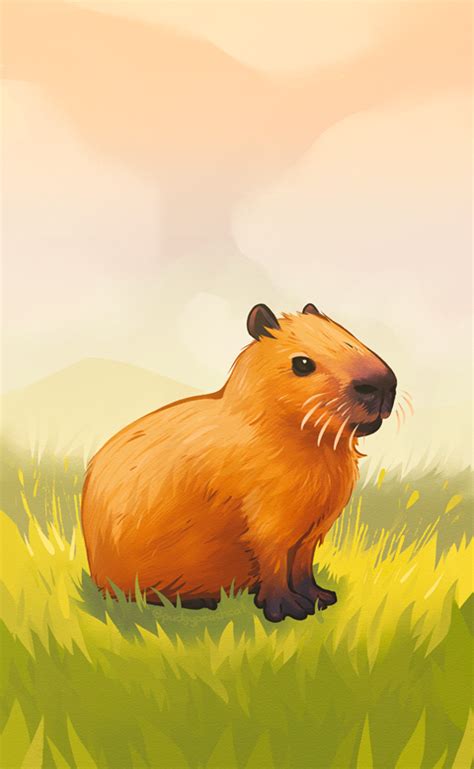 Capybara Phone Wallpaper - Pudgypeachcat's Ko-fi Shop - Ko-fi ️ Where ...