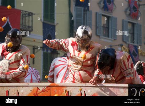 Italy Piemont Ivrea carnival Stock Photo - Alamy