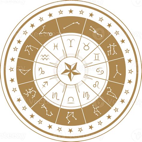 Astrology wheel with zodiac signs icon 28766703 PNG