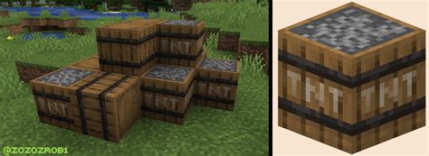 Made barrels of gunpowder. : r/Minecraft