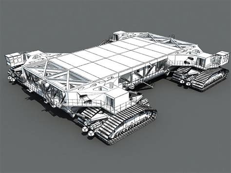 Shuttle Crawler Transporter NASA 3D Models – 3D Horse