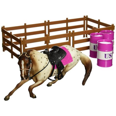 Breyer Classics Barrel Racing Horse Toy Set (1:12 Scale) - Walmart.com ...