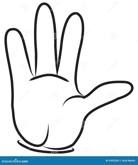 Cartoon Hand. Vector Illustration | CartoonDealer.com #9355254