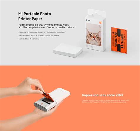 Mi Portable Photo Printer Paper (2x3-inch, 20-sheets) - Outils - Xiaomi France