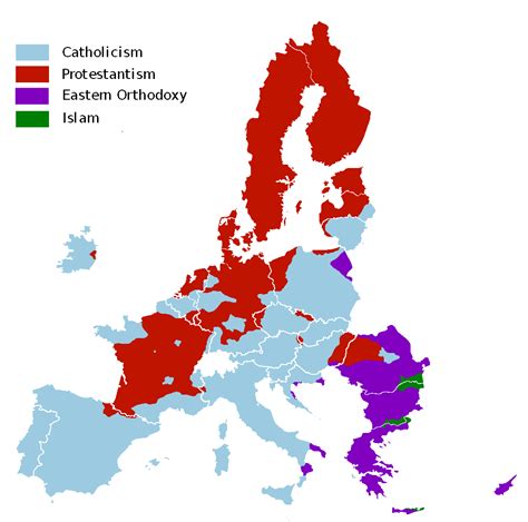 Religious Map Of Europe In (Non-religion Not , 49% OFF