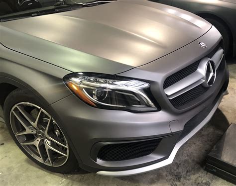 Matte Grey Mercedes Car Wrap – Custom Vehicle Wraps