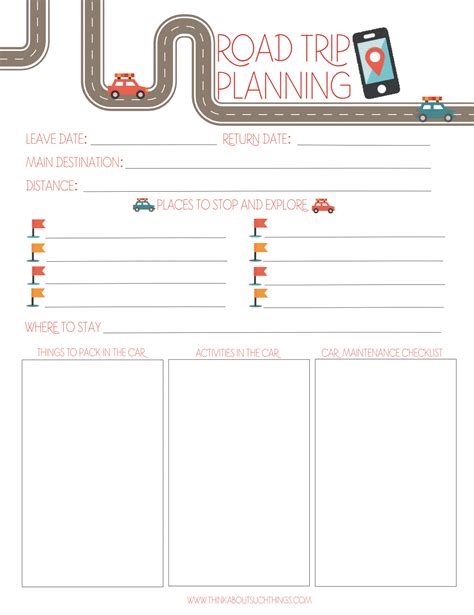 Free Printables | Road trip planning, Trip planner printable, Trip planning